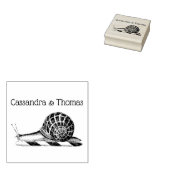  slak tekening naam rubberstempel (Gestempeld)