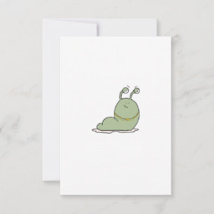 Slak, thema, bug thema bedankkaart