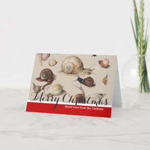 Slak Tuin Pet Gastropod Slak Botanische slakken Feestdagen Kaart