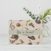 Slak Tuin Pet Gastropod Slak Botanische slakken Kaart (Staand voorkant)