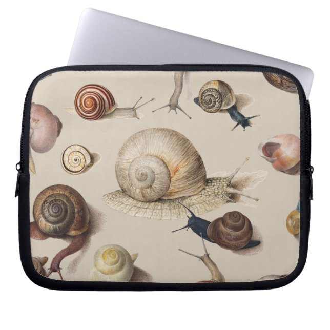 Slak Tuin Pet Gastropod Slak Botanische slakken Laptop Sleeve (Voorkant)