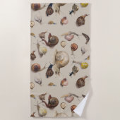 Slak Tuin Pet Gastropod Slak Botanische slakken Strandlaken (Voorkant)