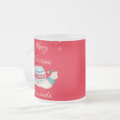 Slak van kerst matglas koffiemok (Voorkant links)