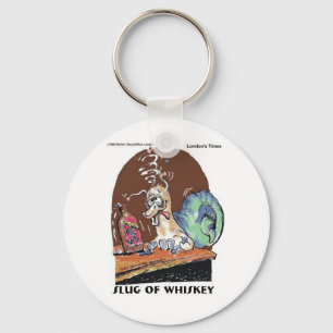 Slak van whisky Funny Snagelschenken en T - shirts Sleutelhanger