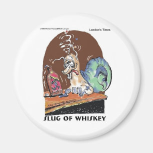 Slak Van Whisky Grappige Slakken Cadeaus & T-shirt Magneet