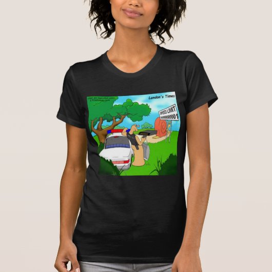 Slak Verkeersagent Grappig T-shirt (Voorkant)