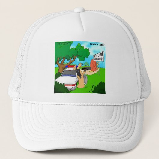 Slak Verkeersagent Grappig Trucker Pet (Voorkant)