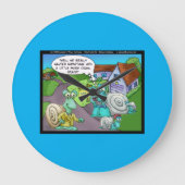 Slak - Verkoop van onroerend goed Funny Giften & C Grote Klok (Voorkant)