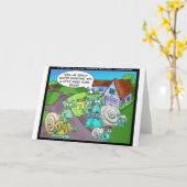 Slak - Verkoop van onroerend goed Funny Giften & C Kaart (Gele Bloem)