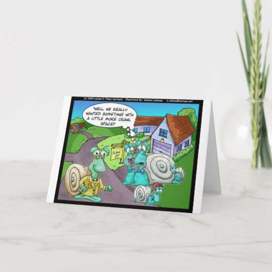Slak - Verkoop van onroerend goed Funny Giften & C Kaart (Voorkant)