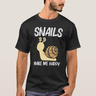 Slak voor mannen Zee zoetwaterslak T-shirt