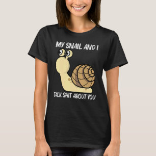 Slak voor mannen Zee zoetwaterslak T-shirt