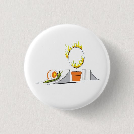 Slak vs Ring of Fire Ronde Button 3,2 Cm (Voorkant)