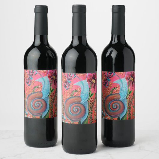 slak wijn etiket (Flessen)