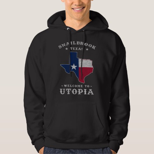 Slakbrook Texas Stad Utopia Langs de Colorado Hoodie (Voorkant)
