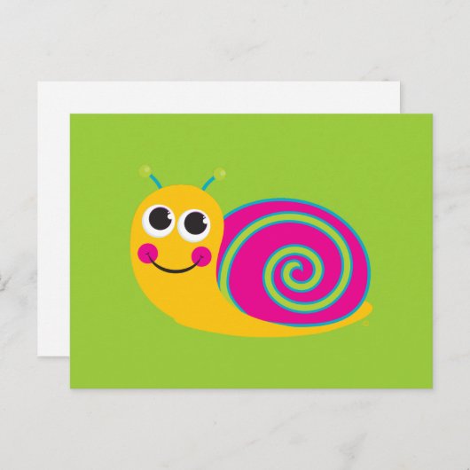 Slakkaart Briefkaart (Voorkant / Achterkant)