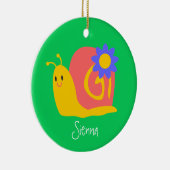 Slakkegelvormig voor kinderen met een hoge kleur keramisch ornament (Rechts)