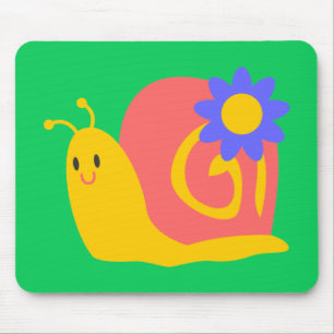 Slakkegelvormig voor kinderen met een hoge kleur muismat