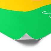 Slakkegelvormig voor kinderen met een hoge kleur poster (Hoek)