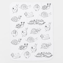 Slakken babydeken - baby- en kleuterdecor