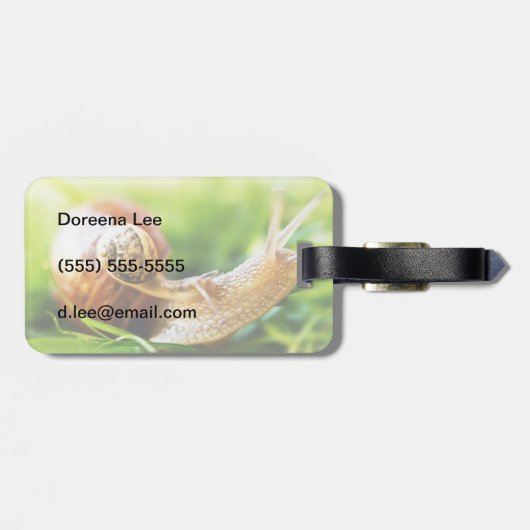 Slakken Bagagelabel (Achterkant horizontaal)