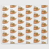 slakken cadeaupapier (Vlak)