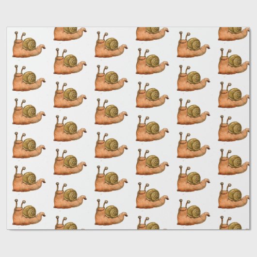 slakken cadeaupapier (Vlak)