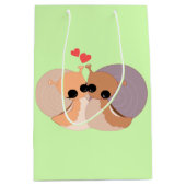 Slakken Couple Cadeaus - Uw kleuren Medium Cadeauzakje (Voorkant)