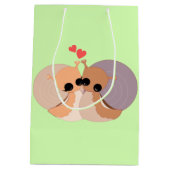 Slakken Couple Cadeaus - Uw kleuren Medium Cadeauzakje (Achterkant)