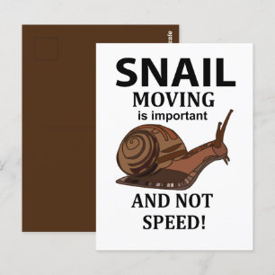 Slakken Dier Citaat Typografie Slak Briefkaart