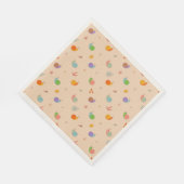 Slakken en bloemen Napkins Servet (Hoek)