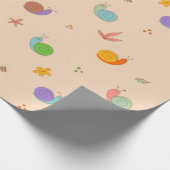 Slakken en druppelpapier cadeaupapier (Hoek)