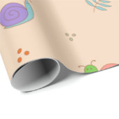 Slakken en druppelpapier cadeaupapier (Rol Hoek)