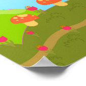 slakken en paddenstoelen poster (Hoek)