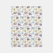 Slakken en vogels fleece deken (Voorkant)