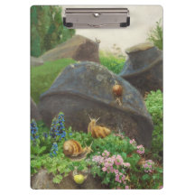 Slakken in een rotstuin (door H.A. Brendekilde)