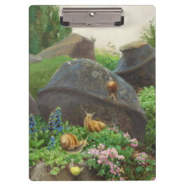 Slakken in een rotstuin (door H.A. Brendekilde) Klembord