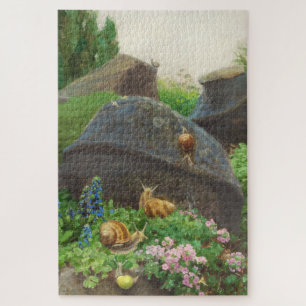 Slakken in een rotstuin (door H.A. Brendekilde) Legpuzzel