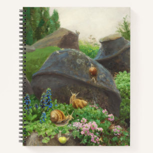 Slakken in een rotstuin (door H.A. Brendekilde) Notitieboek