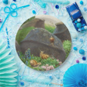 Slakken in een rotstuin (door H.A. Brendekilde) Papieren Bordje (Feest)