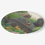 Slakken in een rotstuin (door H.A. Brendekilde) Papieren Bordje (Gekanteld)