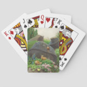 Slakken in een rotstuin (door H.A. Brendekilde) Pokerkaarten (Achterkant)