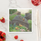 Slakken in een rotstuin (door H.A. Brendekilde) Servet (Insitu)