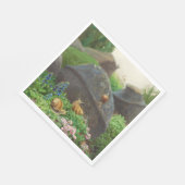 Slakken in een rotstuin (door H.A. Brendekilde) Servet (Hoek)