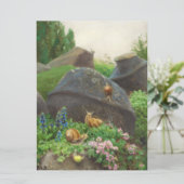 Slakken in een tuin kaart (Staand voorkant)