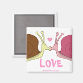 Slakken in liefde magneet (Voorkant / Achterkant)