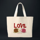 Slakken in Love Bag Grote Tote Bag<br><div class="desc">Slakken in Love Bag</div>