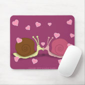 Slakken in Love Mousepad Muismat (Met muis)