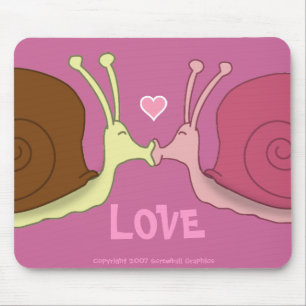 Slakken in Love Mousepad Muismat