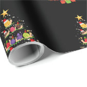 Slakken kerstboomverlichting Funny Xmas Santa Snai Cadeaupapier (Rol Hoek)